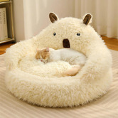 Time Treasure Home Alpaca Plush Pet Bed