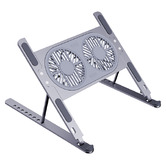 Time Treasure Home Foldable Aluminium Alloy Laptop Stand with Fan