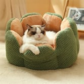 Time Treasure Home Lily Soft Warm Fleece Pet Bed