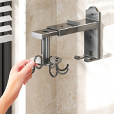 Time Treasure Home Wall Mounted Swivel Utensil Rack Organiser