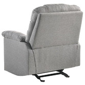 Nordic House Light Grey Fabby Fabric Recliner Armchair