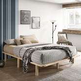 Nordic House Natural Cali Wooden Bed Base
