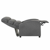Nordic House Grey Millio Fabric Recliner Armchair