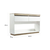 NordicHouse White & Natural Arden Console Table | Temple & Webster