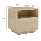 Nordic House Edwards Bedside Table