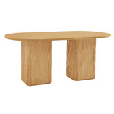 Nordic House Chandni Ribbed 180cm Dining Table
