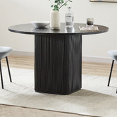 Nordic House Chandni Ribbed Round Dining Table