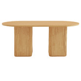 Nordic House Chandni Ribbed 180cm Dining Table