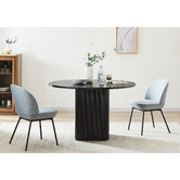 Nordic House Chandni Ribbed Round Dining Table