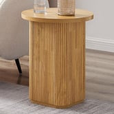 NordicHouse Chandni Ribbed Side Table | Temple & Webster