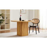 Nordic House Chandni Ribbed Round Dining Table