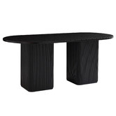 Nordic House Chandni Ribbed 180cm Dining Table