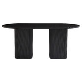 Nordic House Chandni Ribbed 180cm Dining Table