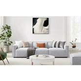 Nordic House Milla 3.5 Seater Upholstered Sofa