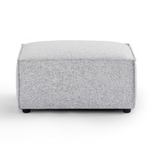 Nordic House Milla 3.5 Seater Upholstered Sofa with Ottoman