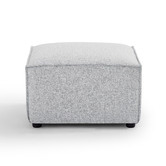 Nordic House Milla 3.5 Seater Upholstered Sofa with Ottoman