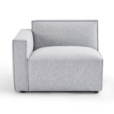Nordic House Light Grey Milla 4 Seater Sofa