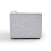 Nordic House Light Grey Milla 4 Seater Sofa