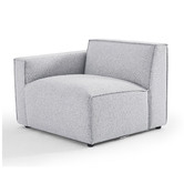Nordic House Light Grey Milla 4 Seater Sofa