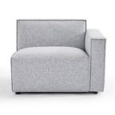 Nordic House Milla 3.5 Seater Upholstered Sofa with Ottoman