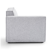 Nordic House Light Grey Milla 4 Seater Sofa