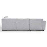 Nordic House Light Grey Milla 4 Seater Sofa