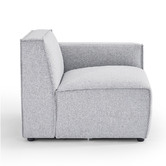 Nordic House Milla 4 Seater Upholstered Sofa with Ottoman