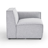 Nordic House Milla 3.5 Seater Upholstered Sofa with Ottoman