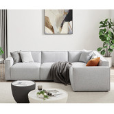 Nordic House Milla 4 Seater Upholstered Sofa