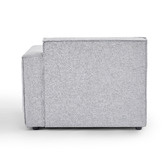 Nordic House Milla 3.5 Seater Upholstered Sofa with Ottoman