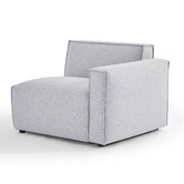 Nordic House Milla 3.5 Seater Upholstered Sofa with Ottoman