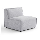 Nordic House Light Grey Milla 4 Seater Sofa