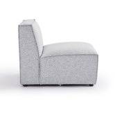 Nordic House Milla 3.5 Seater Upholstered Sofa with Ottoman