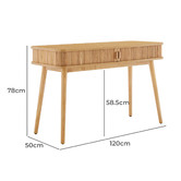 Nordic House Natural Klia Study Desk