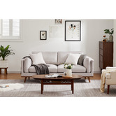 Nordic House Wesley 3 Seater Upholstered Sofa