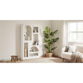 Nordic House Sora Textured Tall Shelving Unit