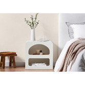 Nordic House Sora Textured Bedside Table