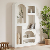 Nordic House Sora Textured Tall Shelving Unit