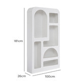 Nordic House Sora Textured Tall Shelving Unit