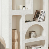 Nordic House Sora Textured Tall Shelving Unit