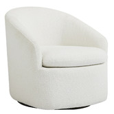 Nordic House Carrie Boucle Swivel Chair