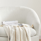 Nordic House Carrie Boucle Swivel Chair