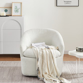 Nordic House Carrie Boucle Swivel Chair