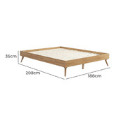 Nordic House Natural Case Bed Base