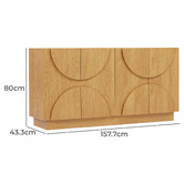 Nordic House Dionne 4 Door Sideboard