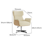 Nordic House Thomas Upholstered Office Chair