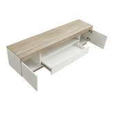 Nordic House 180cm Tia White TV Unit