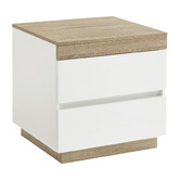 Nordic House Tia White Bedside Table