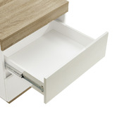 Nordic House Tia White Bedside Table