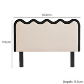 Nordic House Mia Upholstered Bedhead